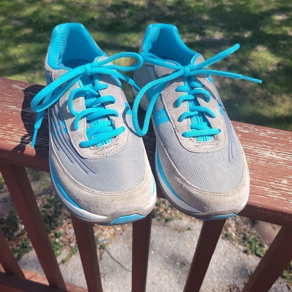 Dansko Women's Blue Mesh Lace Up Slip Resistant Running Sneakers Shoes Size 38